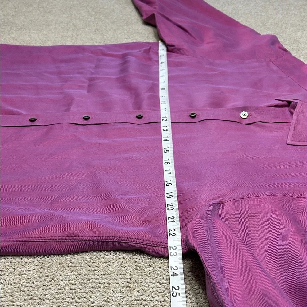 Turnbull & Asser Men's Dress Shirt in Rich Purple - Picture 4 of 10